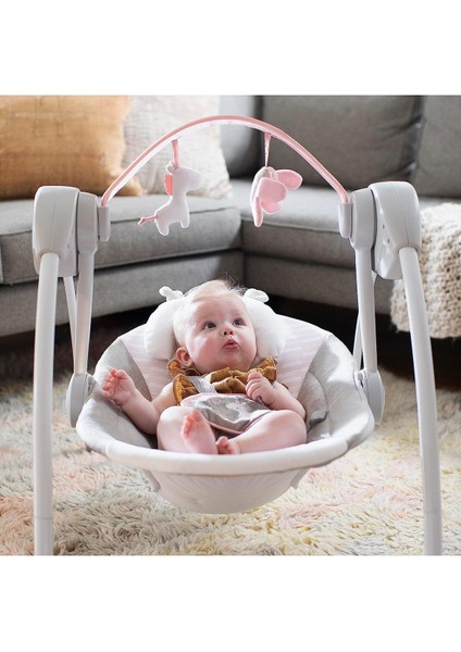 Comfort 2 Go Bebek Salıncağı, Kompakt Taşınabilir 6 Vitesli Müzikli Minderli Kolay Katlanır fırsatları