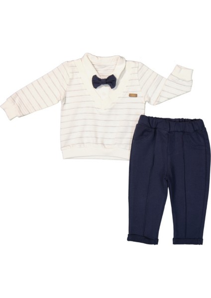 Mersin Süveterli Papyonlu Erkek Çocuk Ikili Takım