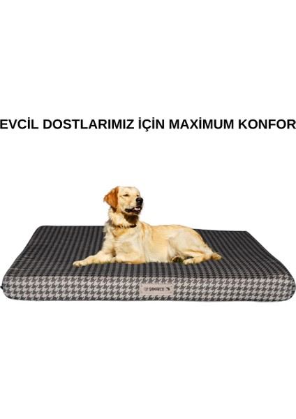 Kahve Kaz Kedi-Köpek-Yatak-Minder-Mat- Large