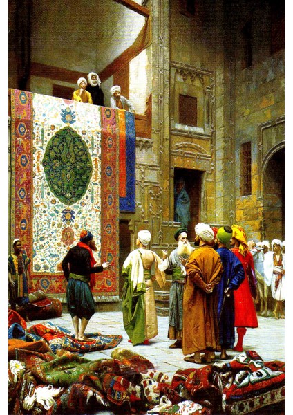 Osmanlı Halı Tüccarı Kanvas Tablo