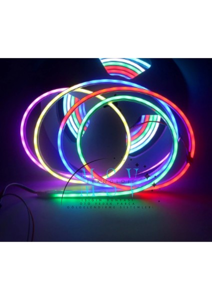 10 Metre 24 Volt 6 x 12 mm 120 Ledli Animasyonlu Pixel Magic Neon LED 10 IP65 Dış Mekan
