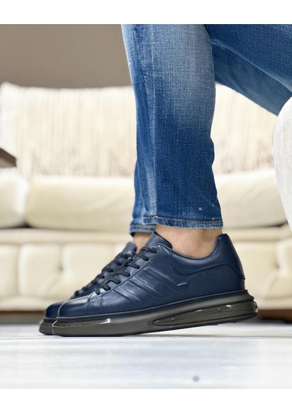Dark Blue Tillew 0989 Hakiki Deri Erkek Sneaker Lacivert fiyatları