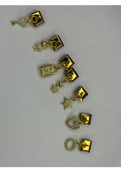 Badelis Çelik İç İçe Geçmeli Gold Kilit Model Charm ( Adet Fiyatı ) fiyatları