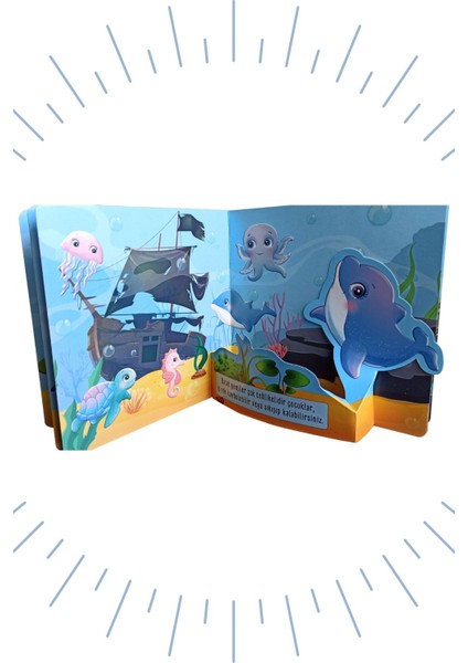 3 Boyutlu ve Hareketli Kitaplar 2 "okyanus Minikler Okul Gezisinde" Pop-Up Kitap