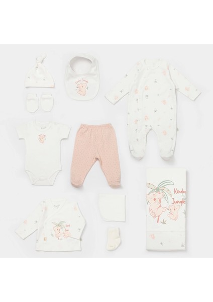 Biorganic Koala Jungle 10'lu Hastane Çıkış Seti 63226 Pembe