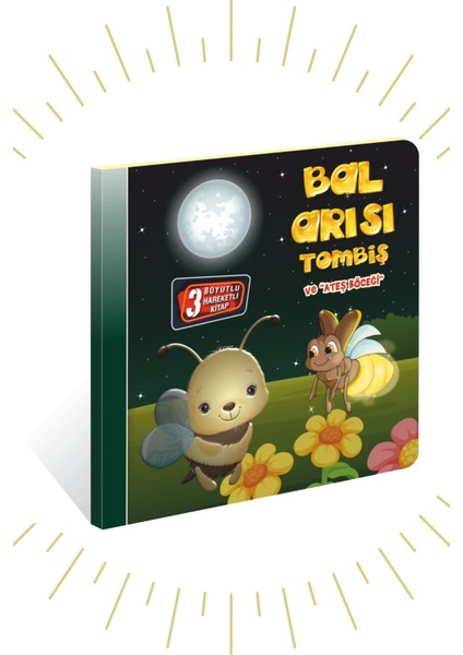3 Boyutlu Hareketli Kitap Bal Arısı Tombiş ve Ateş Böceği,pop-Up Kitap