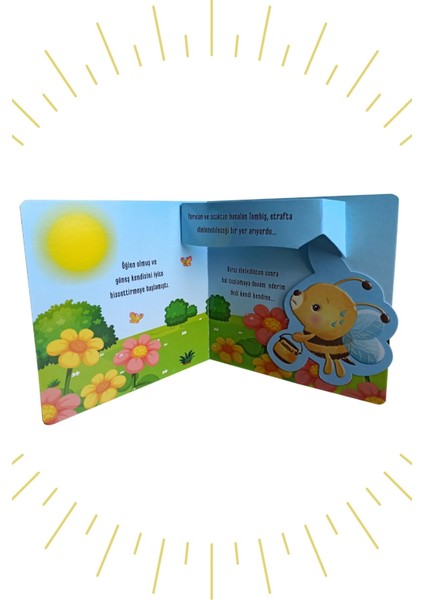 3 Boyutlu Hareketli Kitap Bal Arısı Tombiş ve Ateş Böceği,pop-Up Kitap