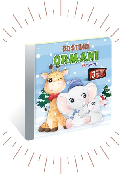 3 Boyutlu ve Hareketli Kitaplar 2 "dostluk Ormanı Fil Tonton" Pop-Up Kitap