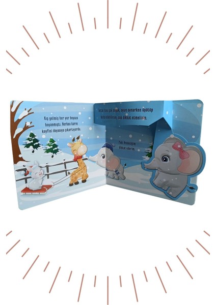 3 Boyutlu ve Hareketli Kitaplar 2 "dostluk Ormanı Fil Tonton" Pop-Up Kitap