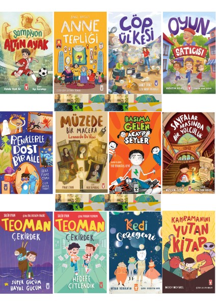 Anne Terliği Oyun Satıcısı / Şampiyon Altın Ayak / Çöp Ülkesi (12 Kitap)