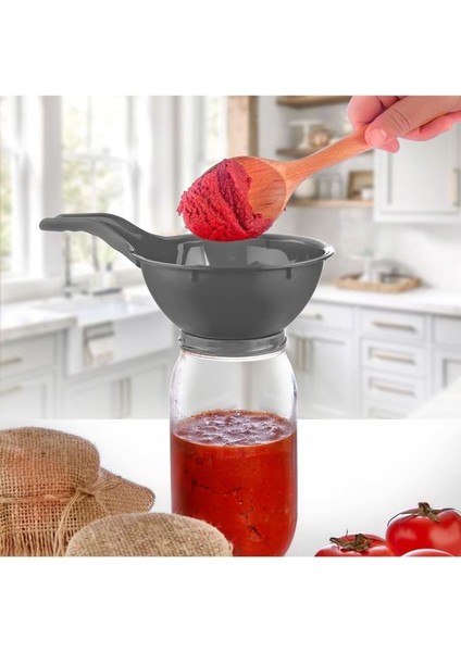 Her Kavanoza Uyumlu Kavanoz Hunisi Geniş Ağızlı Sağlıklı Aktarım Aracı Gıda Tüzüğüne Uygun Plastik