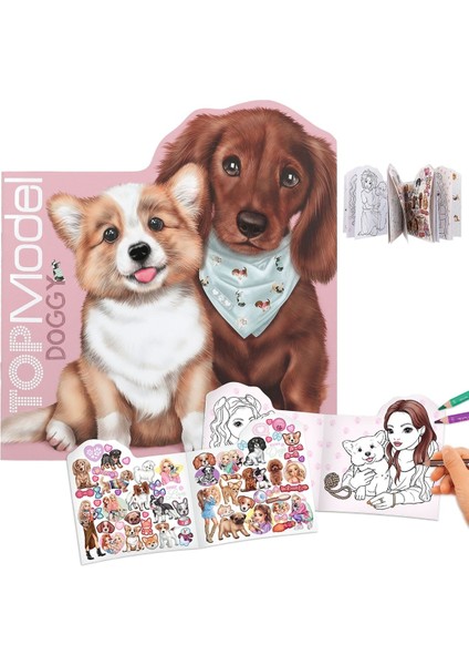 Doggy Coloring Çıkartmalı Boyama Kitabı