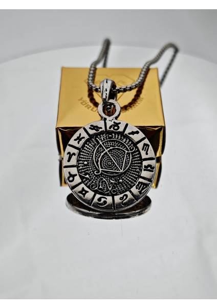 Burç Zodyak Çelik Kolye - Kadın Erkek Unisex Çelik Özel Tasarım Astroloji Kolye fiyatları