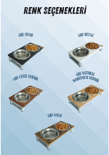 Kedi ve Köpekler Için Dayanıklı Mama ve Su Standı – Sağlıklı ve Şık Tasarım Okay Store modelleri