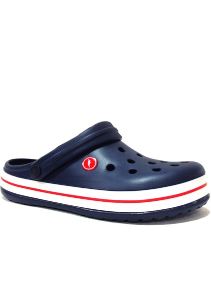 Lacivert Kırmızı Beyaz Crosser Anatomik Comfort Terlik
