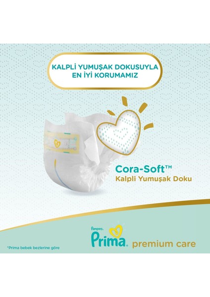 Prima Premium Care Bebek Bezi Ekonomik Paket 1 Beden 70 Adet fırsatları