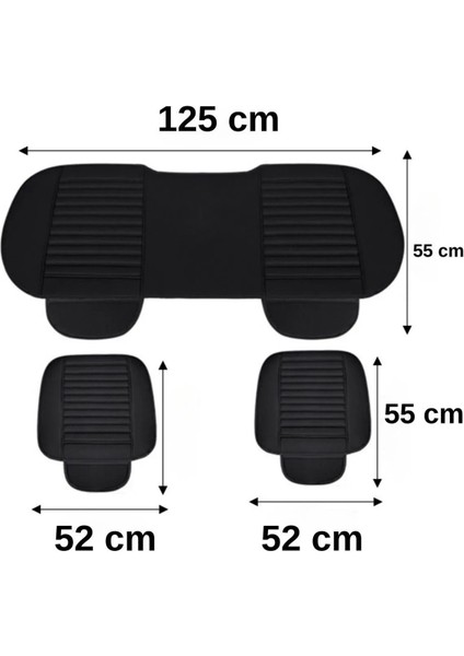 Bmw Su Geçirmez Lüks Deri Bej Oto Koltuk Minderi 3'lü Oturak fiyatları