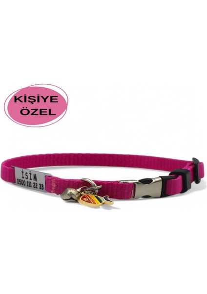 İsimli Kedi Tasması, İsimlikli Kedi Tasması, Kedi Künyesi, Sallanmayan İsimlik, Kedi İsimlik Çelik fiyatları
