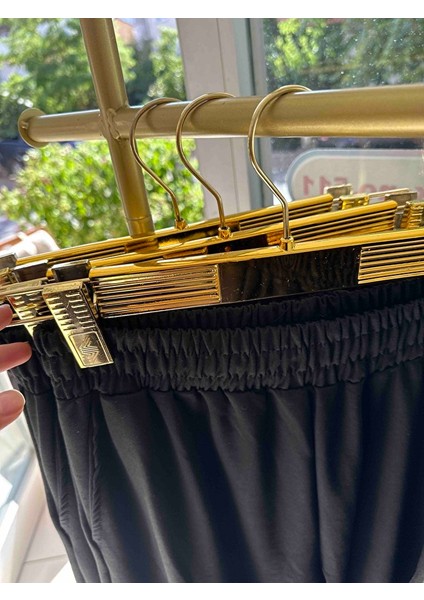 Gold Mandallı Etek Pantolon Askısı 10 Adet Showroom Askısı