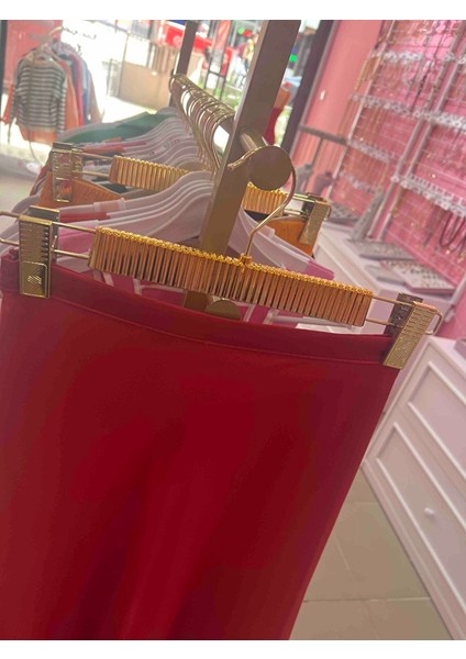 Gold Mandallı Etek Pantolon Askısı 10 Adet Showroom Askısı fiyatları