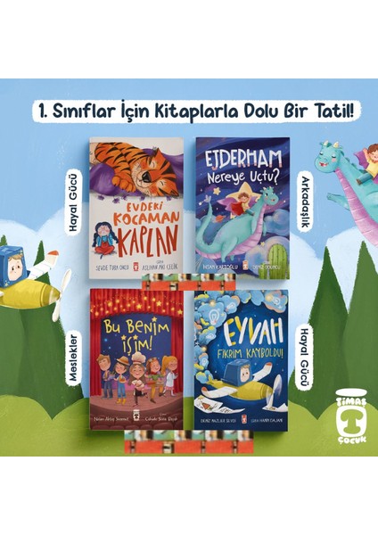 Eyvah Fikrim Kayboldu / Ejderham Nereye Uçtu / Bu Benim İşim / Evdeki Kocaman Kaplan (4 Kitap)