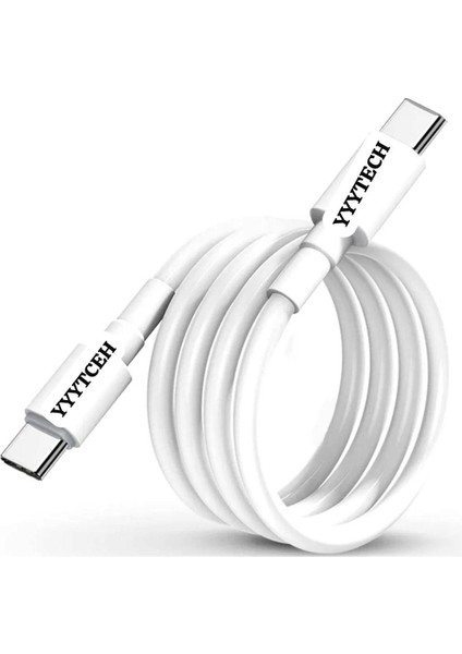 Yyytech Tüm Markalar Uyumlu 60 Watt Typc-E To Typc-E Samsnug / Apple Uyumlu Ultra Hızlı Pd Şarj Kablosu