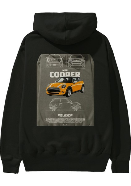 Mını Cooper 1 Arka Baskılı Hoodie Oversize Kapüşonlu Sweatshirt Erkek Kadın Unisex fiyatları