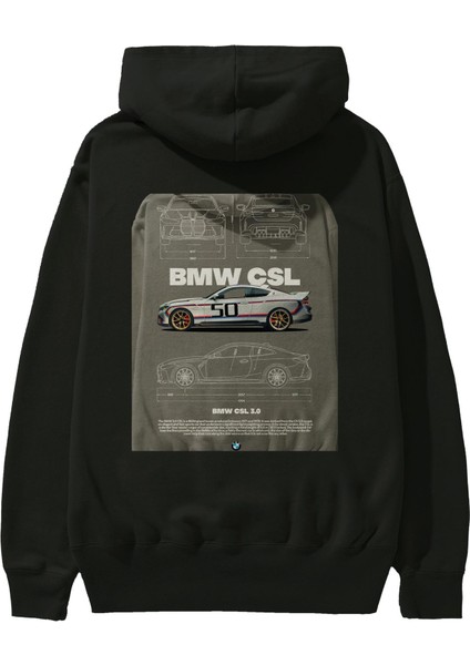 Bmw Csl 1 Arka Baskılı Hoodie Oversize Kapüşonlu Sweatshirt Erkek Kadın Unisex fiyatları