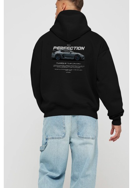 Thıs Is Perfectıon Arka Baskılı Hoodie Oversize Kapüşonlu Sweatshirt Erkek Kadın Unisex modelleri