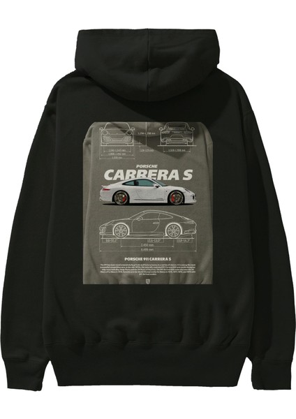 Porsche Carrera S Arka Baskılı Hoodie Oversize Kapüşonlu Sweatshirt Erkek Kadın Unisex fiyatları