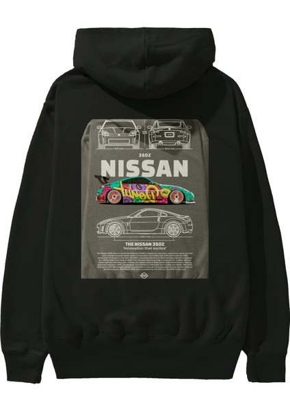 Nissan 350Z 3 Arka Baskılı Hoodie Oversize Kapüşonlu Sweatshirt Erkek Kadın Unisex fiyatları