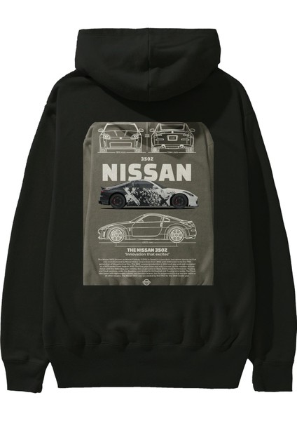 Nıssan 350Z 4 Arka Baskılı Hoodie Oversize Kapüşonlu Sweatshirt Erkek Kadın Unisex fiyatları