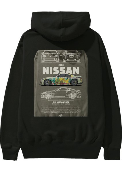 Nissan 350Z 2 Arka Baskılı Hoodie Oversize Kapüşonlu Sweatshirt Erkek Kadın Unisex fiyatları