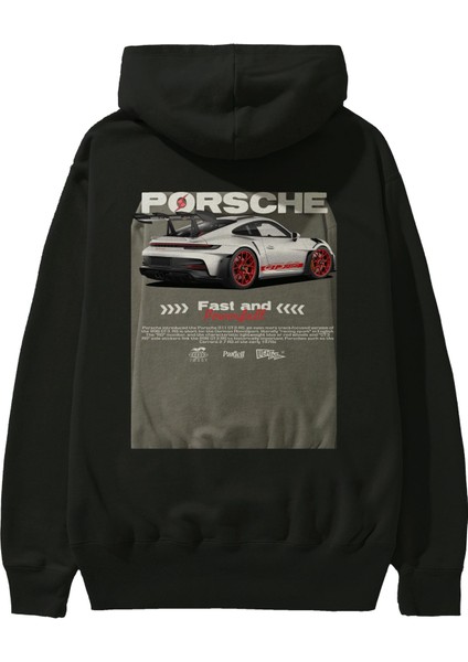 Porsche 911 2024 Arka Baskılı Hoodie Oversize Kapüşonlu Sweatshirt Erkek Kadın Unisex fiyatları
