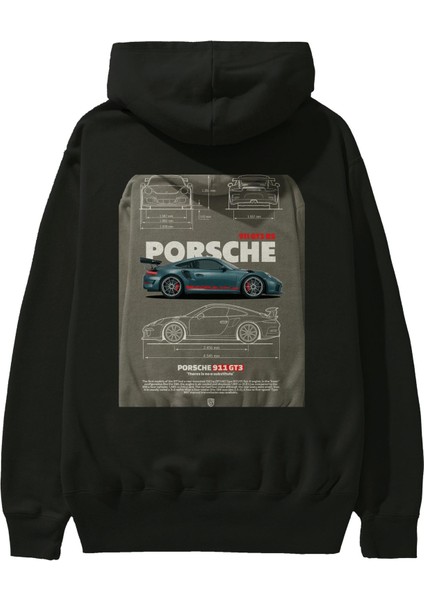 Porsche 911 Gt3 Rs Arka Baskılı Hoodie Oversize Kapüşonlu Sweatshirt Erkek Kadın Unisex fiyatları
