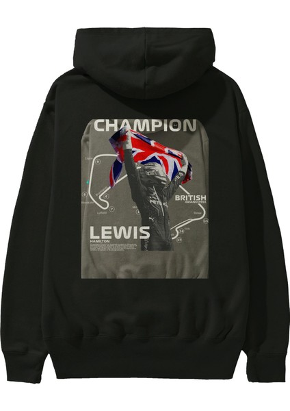 Lewıs H Sılverstone Arka Baskılı Hoodie Oversize Kapüşonlu Sweatshirt Erkek Kadın Unisex fiyatları