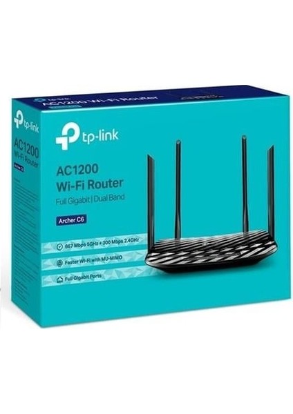 Archer C6 AC1200 Dual Band Ev Ofis Tipi Router fırsatları
