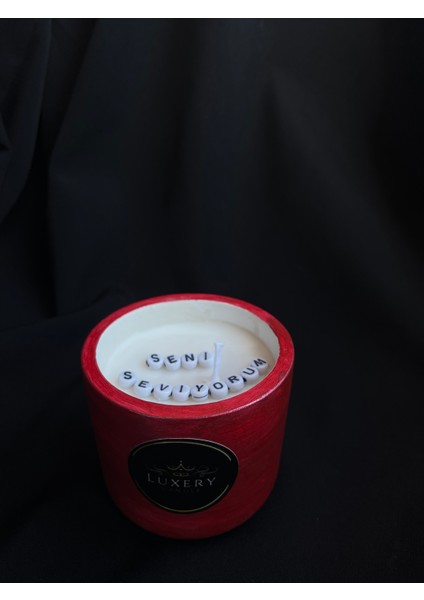 Valentines Sevgiliye Özel Gizli Mesajlı Mum %100 Soya Sandal Kokulu fiyatları