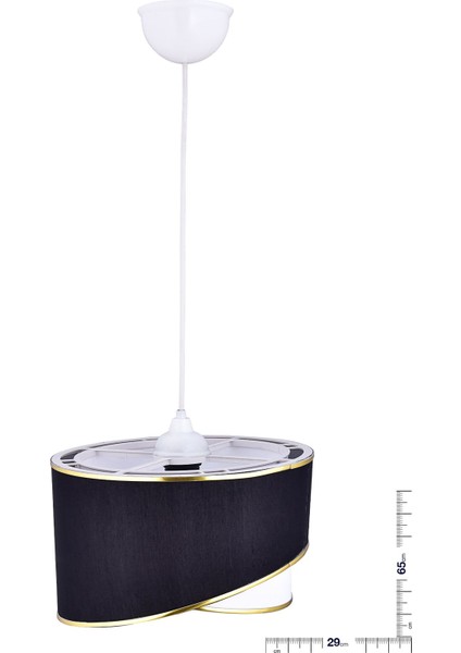 Elips 2 Katlı Kumaş Pasta Avize Çocuk Odası Yatak Odası Salon Mutfak Hol modelleri