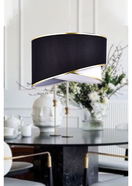 Elips 2 Katlı Kumaş Pasta Avize Çocuk Odası Yatak Odası Salon Mutfak Hol fırsatları