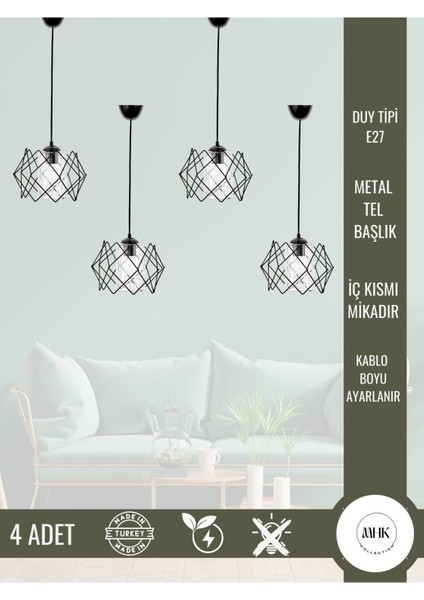 Modern Tasarım Labirent Model Şeffaf Mikalı Avize Salon, Mutfak, Antre, Çocuk Odası