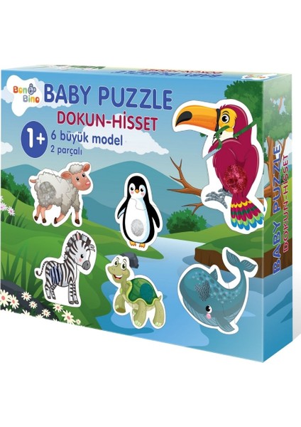 Dokun Hisset Baby Puzzle 6 Tanesi Dokulu 12 Dev Parça 2.set