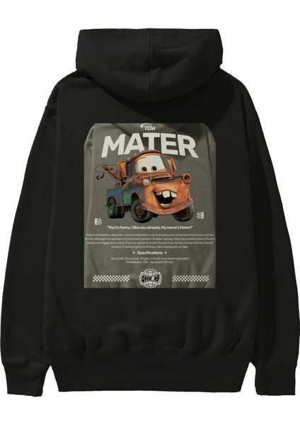 Tow Mater Arka Baskılı Hoodie Oversize Kapüşonlu Sweatshirt Erkek Kadın Unisex fiyatları