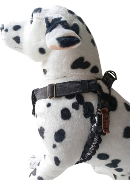 Köpek göğüs tasması küçük ırk kot paracort örgülü göğüs ölçüsü:30-60cm ayarlamalı dog harness GT2-35