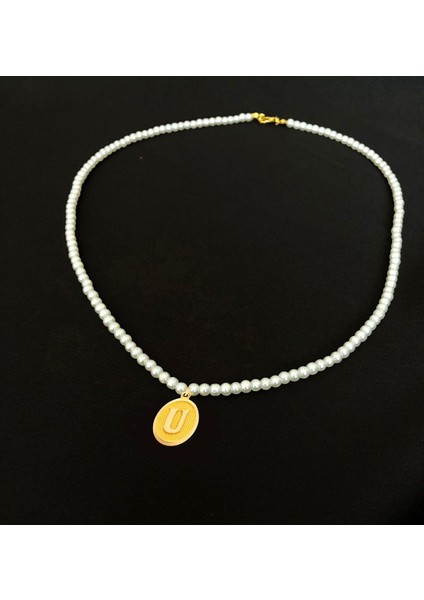 14 Ayar 0.45 Gram U Harfli Incili Kolye fiyatları
