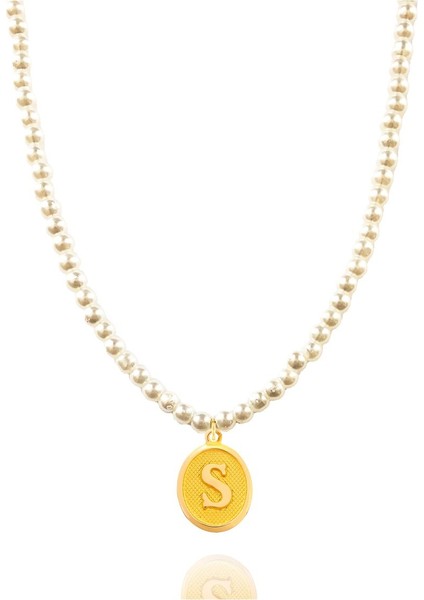 14 Ayar 0.45 Gram S Harfli Incili Kolye