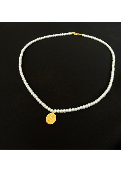 14 Ayar 0.45 Gram S Harfli Incili Kolye fiyatları