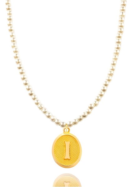 14 Ayar 0.45 Gram I Harfli Incili Kolye