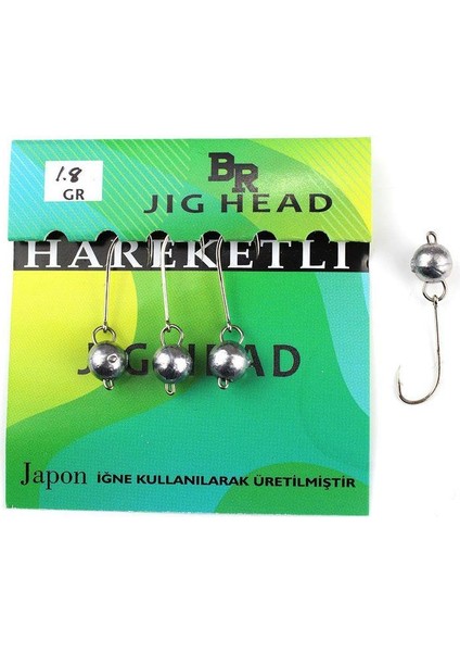 Hareketli (Mafsallı) Jig Head - 1.8 gr 4 Adet