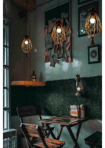 Bambu Avize Hasır Sarkıt: Daisy 20 x 35 cm fiyatları